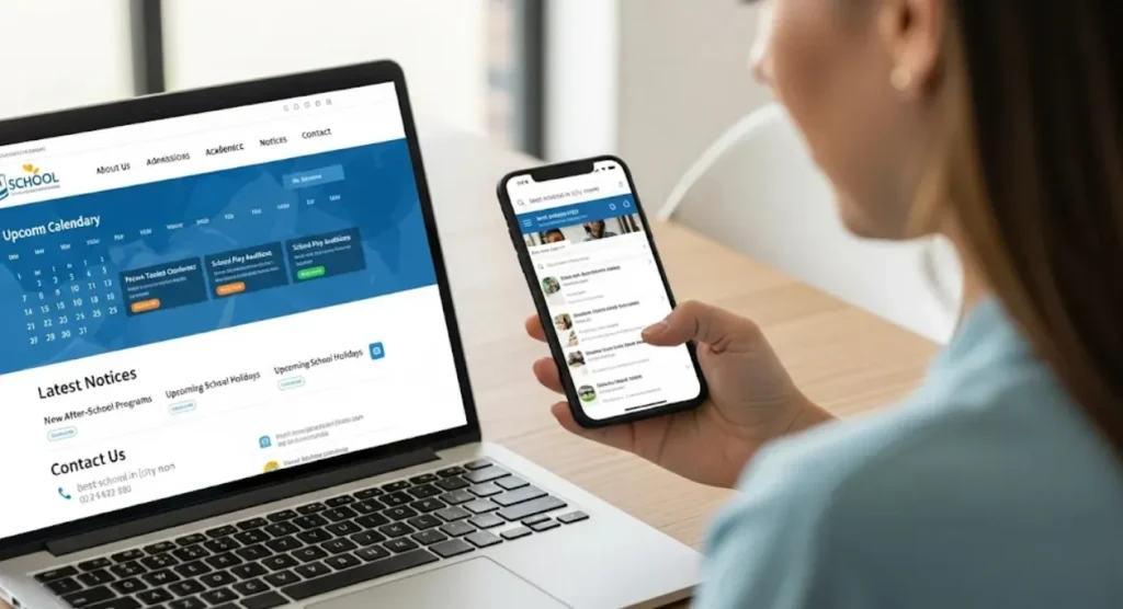 school websites for student admissions